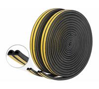 AGT 2 joints d'isolation adhésifs pour portes et fenêtres 2 x 8 m - coloris noir