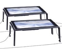 AGT 2 loupes de lecture XXL à 4 LED grossissement 3x