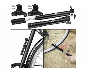 AGT 2 pompes à vélo compactes en aluminium avec support pour cadre