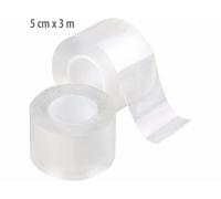 AGT 2 rubans adhésifs acryliques double face transparents 5 cm x 3 m