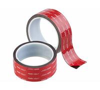 AGT 2 rubans adhésifs acryliques noirs 5 cm x 3 m