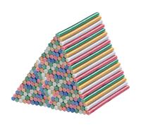 AGT 200 bâtonnets de colle Ø11mm pour pistolet à colle - Multicolores à paillettes