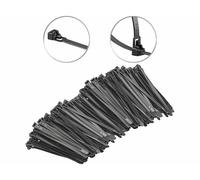 AGT : 200 colliers de serrage réutilisables - Noir - 150 x 7,6 mm G