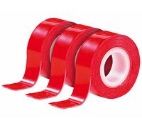 AGT 3 bandes adhésives double-face "Power Zip" - 19 mm x 1,5 m