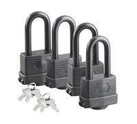 4 cadenas à anse XXL avec 2 x 3 clés, IP44 [AGT]