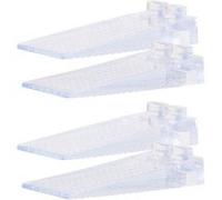 AGT : 4 cale-portes transparents empilables - 8,7 cm G