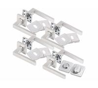 AGT : 4 garnitures de porte en acier inoxyable: 8 poignées G