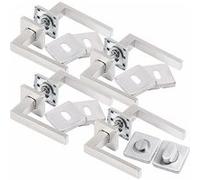 AGT : 4 garnitures de porte en acier inoxyable: 8 poignées G
