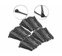 AGT : 400 colliers de serrage réutilisables - Noir - 150 x 7,6 mm G