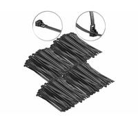400 colliers de serrage réutilisables - Noir - 250 x 7,6 mm [AGT]