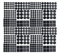 AGT : 440 patins autocollants pour meubles - Noir Noir G