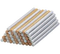 AGT 50 bâtonnets de colle Ø11mm pour pistolet à colle - or et argent à pailettes