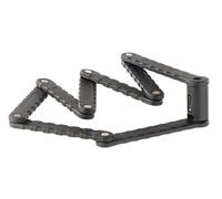 AGT Antivol pliable en acier de 97 cm de long avec étui