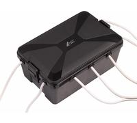 AGT Boîte de rangement étanche pour multiprise - coloris noir