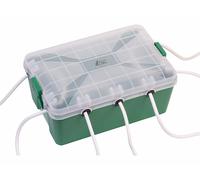 AGT Boîte de rangement étanche pour multiprise - coloris vert