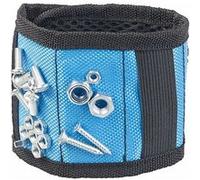 AGT : Bracelet magnétique pour clous et vis avec 6 aimants, élastique et mini-poche G