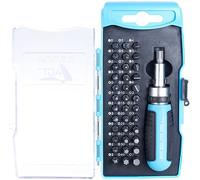 Coffret de vissage 38 pièces avec tournevis à cliquet [AGT]