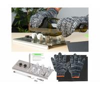 AGT Coupe-verre avec 5 roues et gants