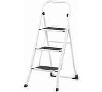: Escabeau compact avec 3 marches et barre de maintien - Supporte jusqu'à 150 kg