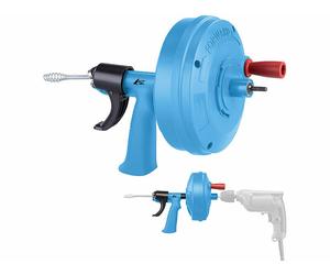 AGT Furet déboucheur de canalisation 8 m avec manivelle et mandrin pour perceuse