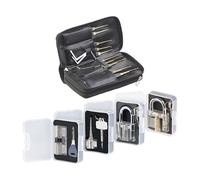 AGT Kit de crochetage 32 pièces avec serrure d'entraînement et étui