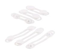 AGT Loquets de sécurité adhésifs pour portes et tiroirs - Souples - x6