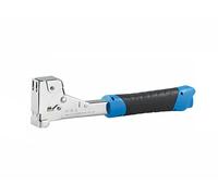 AGT Marteau agrafeur pour agrafes 6/12 mm - Bleu, inox & caoutchouc antidérapant