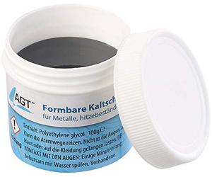 AGT Pâtes à braser - métal Liquide: Masse de brasage à Froid pour métaux, formable, résistant à la Chaleur jusqu'à 1 100 °C (Mastic métallique, Soudure à Froid, Fonte)