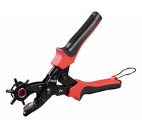 AGT Pince perforatrice pour cuir avec tournevis, règle et lime
