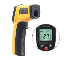 AGT Pistolet thermomètre infrarouge sans contact de -50 à 380 °C avec pointeur laser
