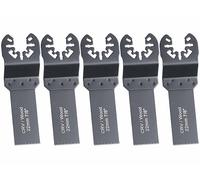 AGT Professional 5 lames de scie plongeante pour outils multifonctions, 22 mm, CRV