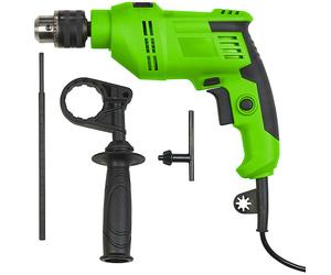 AGT Professional Perceuse à Percussion filaire 550/800 W et accessoires