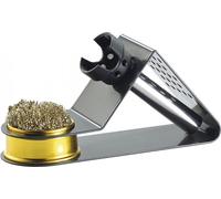 AGT Support compact pour fer à souder - Avec éponge métallique