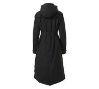 Agu Long Winter Trench Coat Jacket Noir L Femme