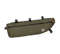 AGU Sacoche Vélo Tube 3L Bikepacking, Sacoche de Cadre, Hydrofuge, Réfléchissante, Montage Simple, 100% Polyester Recyclé - Army Green