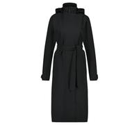 AGU Trench Coat Long Veste imperméable Urban Outdoor Femme - Black - Xl