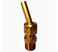 AGUADECORATIVA Embouts pour fontaines de jardin jet de lance de 4 mm filetage 1/4" BSPT laiton