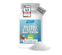AGUALEVE® Bactéries de démarrage du filtre 250g *NOUVEAU* | active le filtre de l'étang grâce à des microgranules innovants BIO3 à haute performance | Pour étangs de poissons, jardins et piscines |