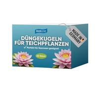 AGUALEVE® Lot de 22 boules d'engrais pour plantes d'étang - Parfait pour les nénuphars - Assure une croissance magnifique - Respectueux des poissons et sans phosphate - Produit de qualité fabriqué en