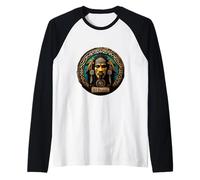 Agüeybaná El Bravo Taíno Chief Porto Rico Legend Art Manche Raglan