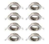 Eglo Lot de 8 spots encastrables Agulo, lampes orientables, luminaire