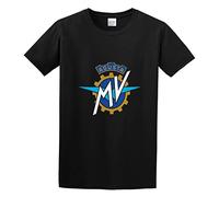 Agusta Biker Motorcycle Rider T-Shirt Graphic Tee Printed Top Mens Black Shirt XL