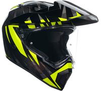 AGV AX-9 Steppa 06 Casque, noir/gris/jaune, Taille XS (53/54)