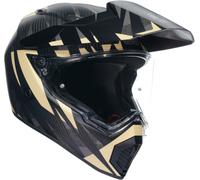 AGV AX-9 Steppa 06 Casque, noir mat/beige, Taille XXL (63/64)