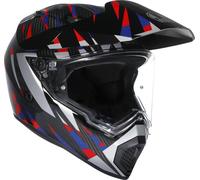 AGV AX-9 Steppa 06 Casque, noir/rouge/bleu, Taille XXL (63/64)