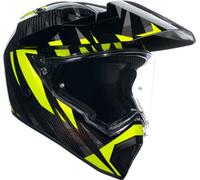 AGV AX9 Carbon Steppa, casque d aventure M Gris Foncé/Gris/Jaune Néon Gris Foncé/Gris/Jaune Néon