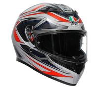AGV Casque intégral K3 2.6 Espace – Mat Blanc/Rouge/Bleu – Taille L Mixte
