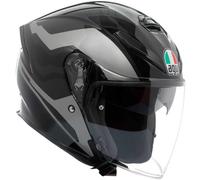 AGV Casque Jet K5 JET EVO Tune Gris/Noir XS
