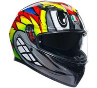AGV Casque K3 Birdy 2.0 Gris/Jaune/Rouge XL