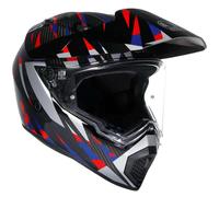AGV Casque moto AX9 Steppa Carbon / Red / Blue L